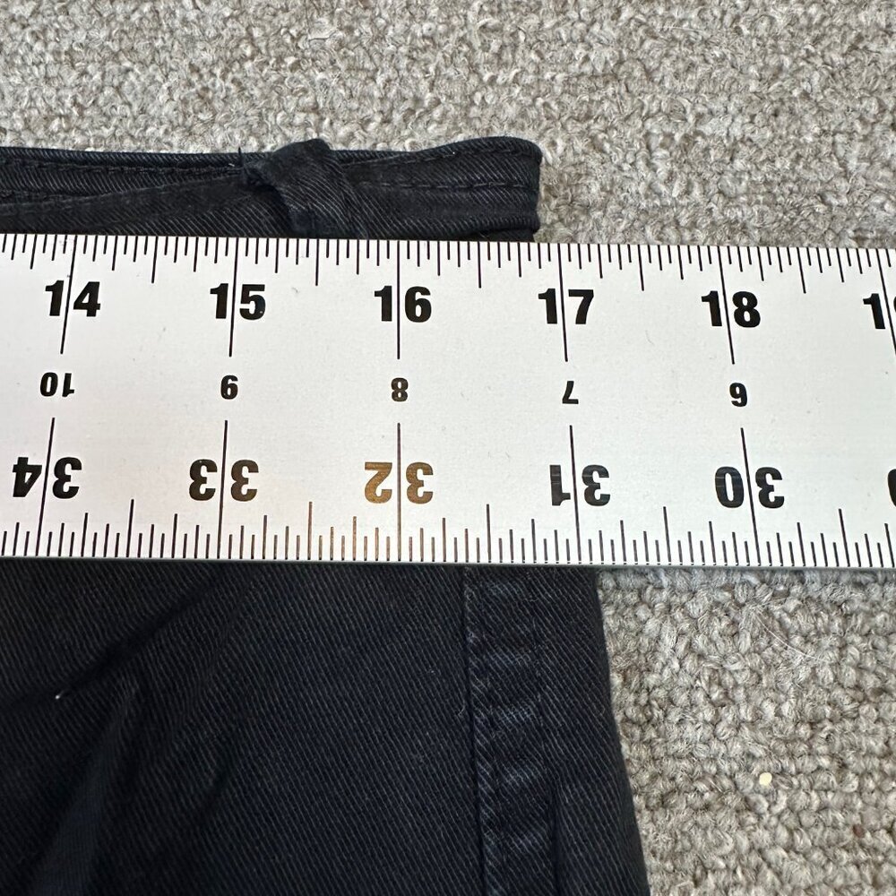 Marine Layer Women's Canvas Bridget Pant Black Straight Leg Classic Size 10 - Picture 3 of 4
